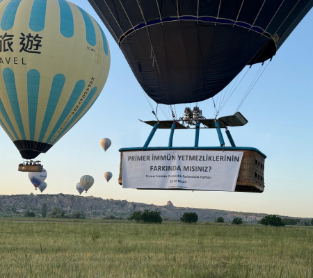 Kapadokya’daki Balonlar Primer İmmün Yetmezlik Hastaları İçin Yükseldi